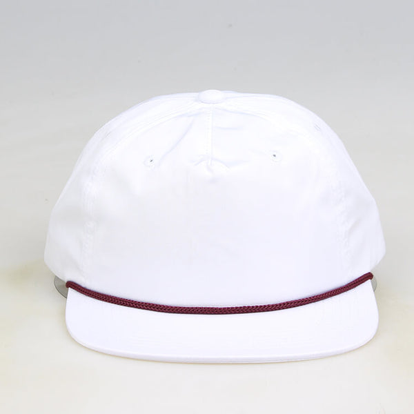 MK111 Marron and White Blank Rope Hats