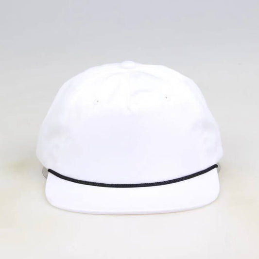 MK110 Cool Nylon Rope Hats Blank Snapback Hats With Rope on Bill - Shenxiucaps