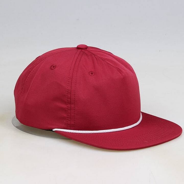 MK333 Maroon Red Blank Rope Rooe Hats String Hats - Shenxiucaps