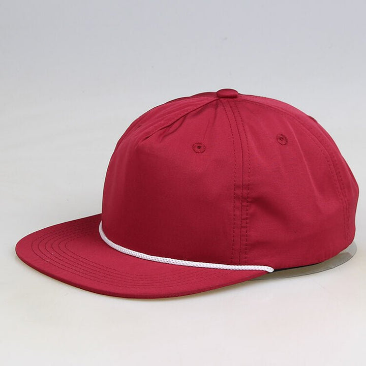 MK333 Maroon Red Blank Rope Rooe Hats String Hats - Shenxiucaps